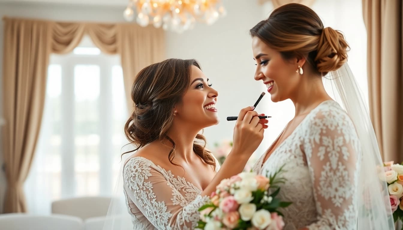 Capture the essence of On-location bridal beauty Dallas during an elegant makeup session.