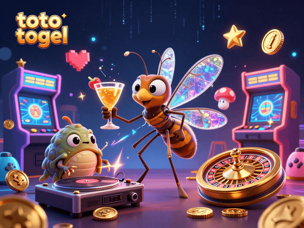 Engage in toto togel excitement with a 3D cartoon casino theme featuring unique characters and vibrant gaming elements.