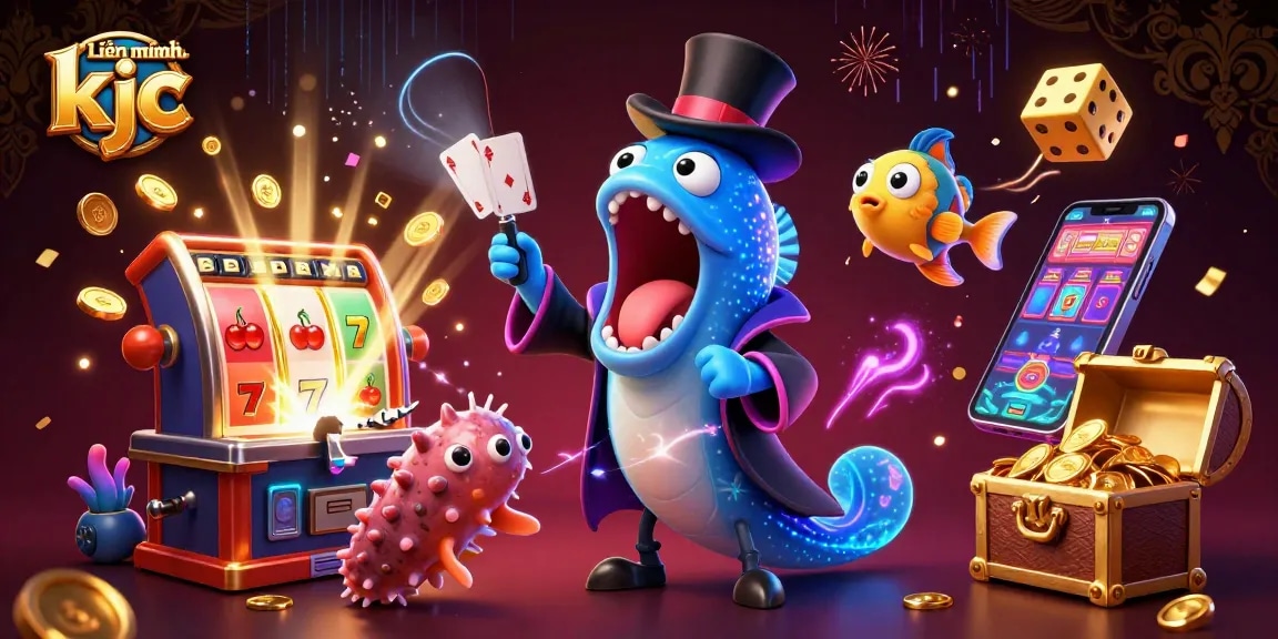 Experience thrilling card magic with Liên minh kjc in a vibrant underwater casino scene.