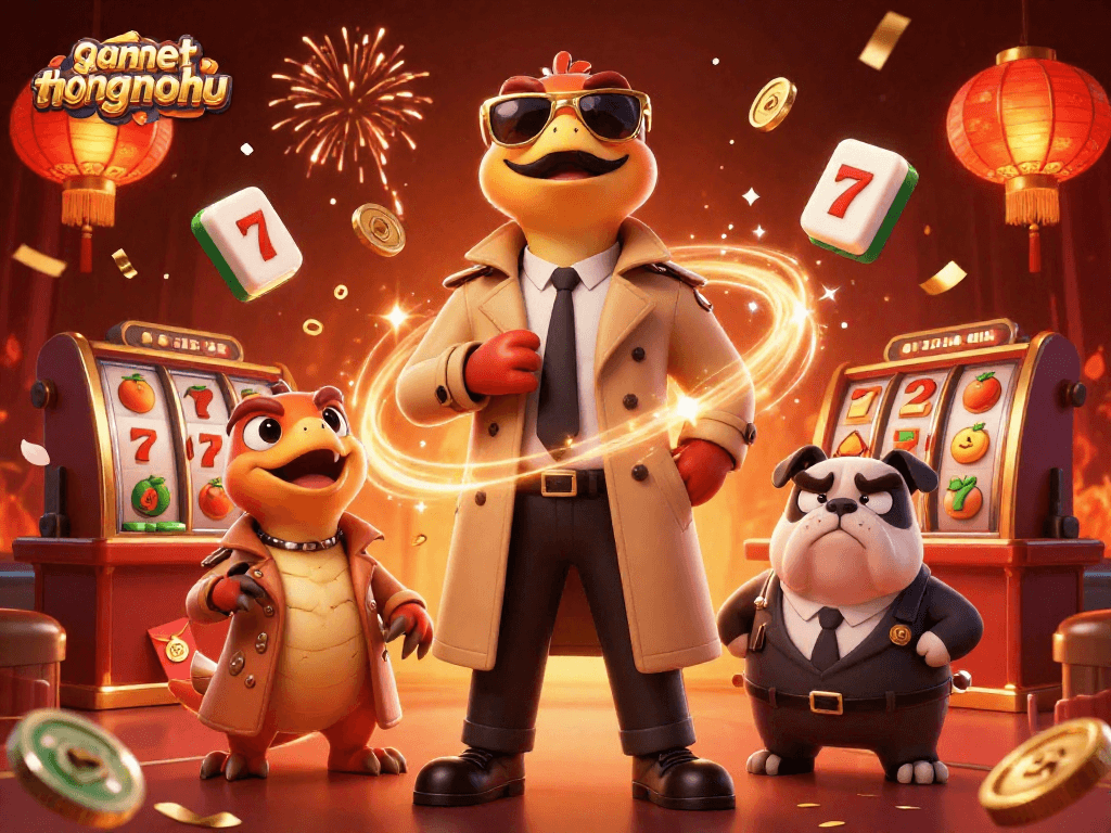 Experience fun and excitement at gamethuongnohu with playful raptors entering a VIP casino.
