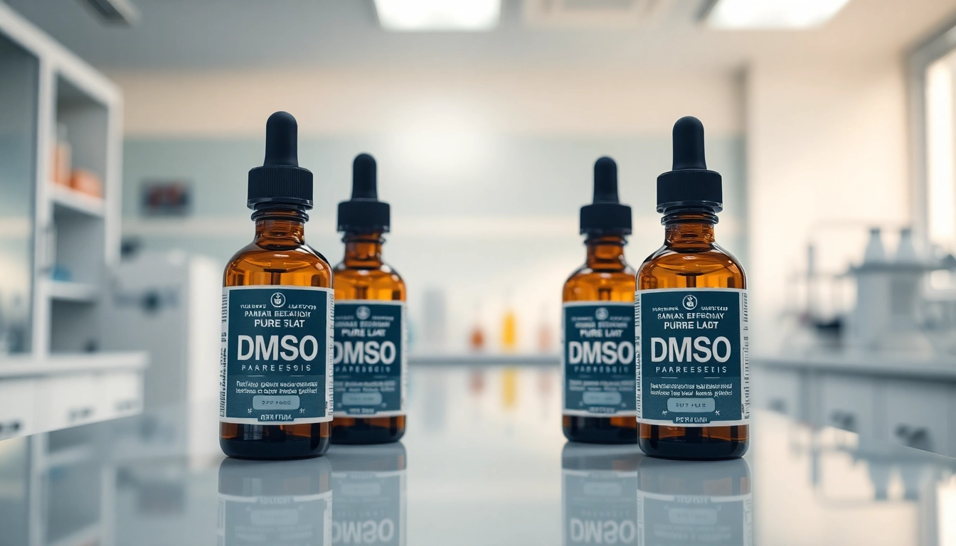 DMSO order displayed prominently in a professional laboratory setting.