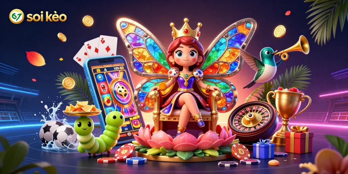 Engage with soi kèo betting strategies through vibrant 3D illustration of casino elements.