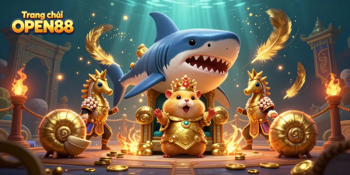 Experience the thrill of gaming with Trang chủ OPEN88, featuring a fierce hamster king and underwater treasures.