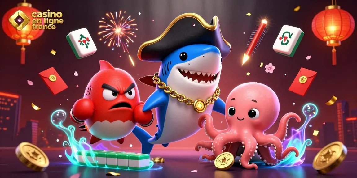 Profitez des jeux captivants sur le casino en ligne France avec des personnages animés et des éléments graphiques dynamiques.