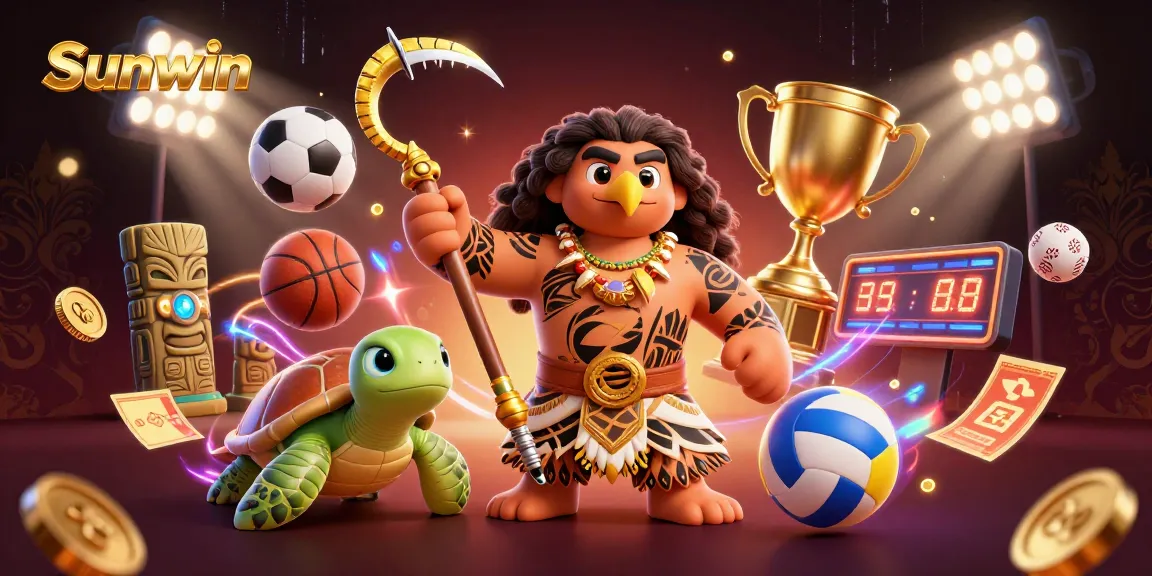 Experience the thrill of Sunwin with dynamic sports elements and vibrant casino energy.