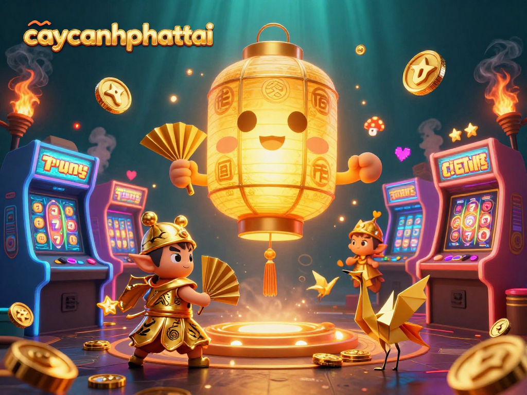 Spin to win big with caycanhphattai in a vibrant 3D casino scene packed with action.