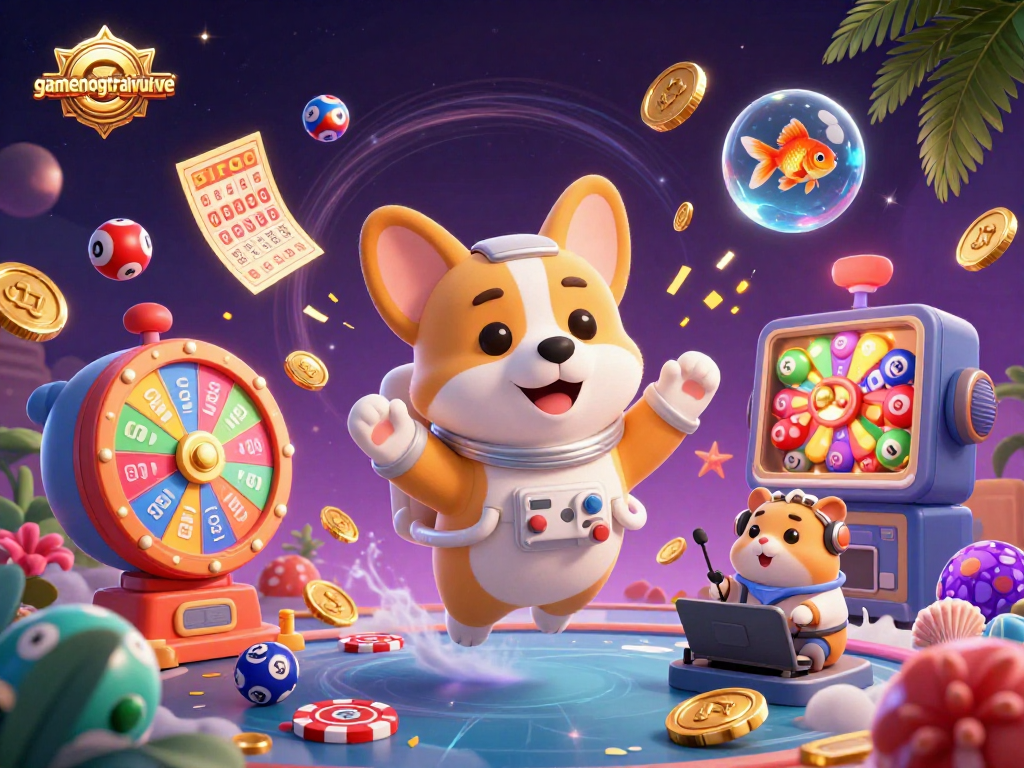 Experience excitement with gamenongtraivuive, showcasing a colorful space casino scene.
