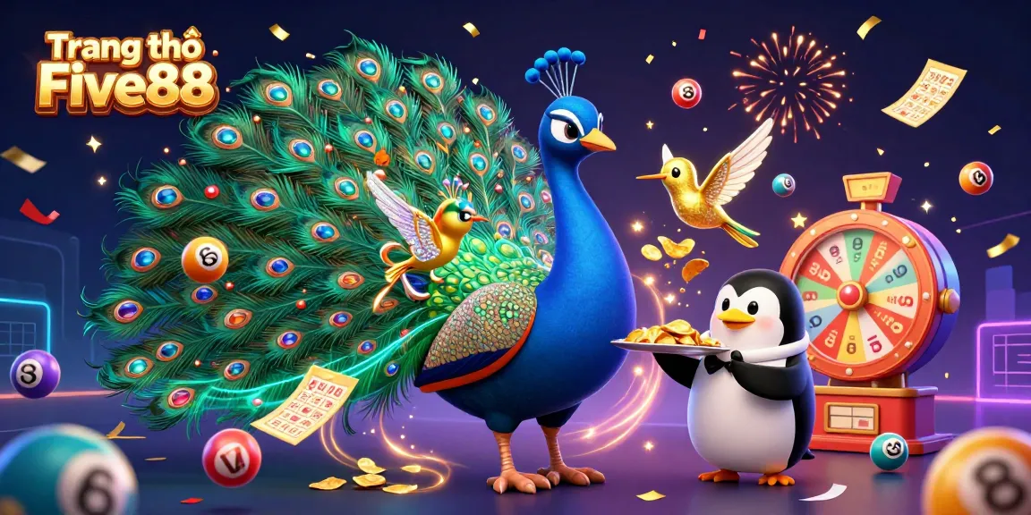 Engage with exciting gameplay on Trang chủ Five88 featuring lottery balls and vibrant casino elements.