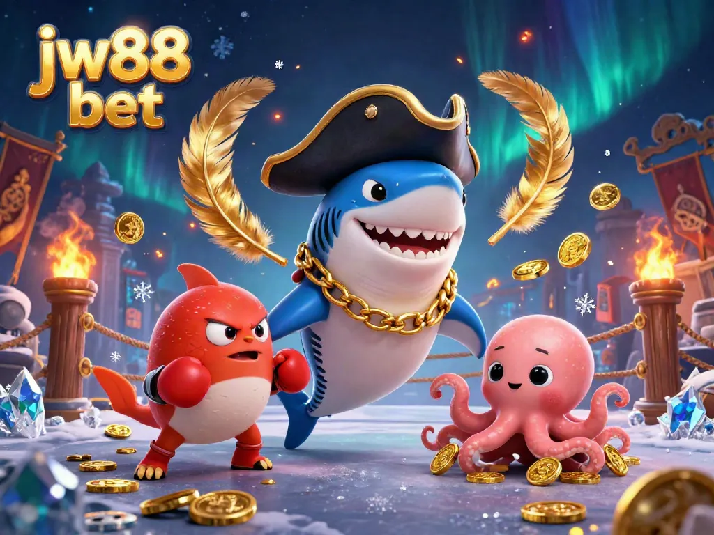 Engaging illustration showcasing jw88 bet with vibrant characters and dynamic casino elements.