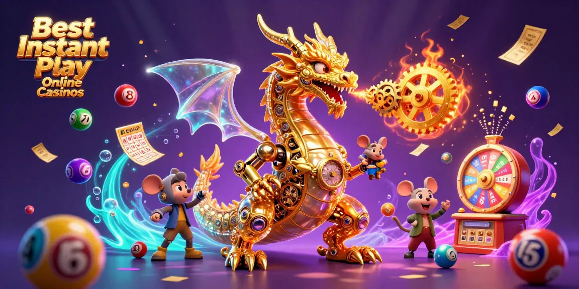 Experience the excitement at Best Instant Play Online Casinos with vibrant elements and a thrilling atmosphere.