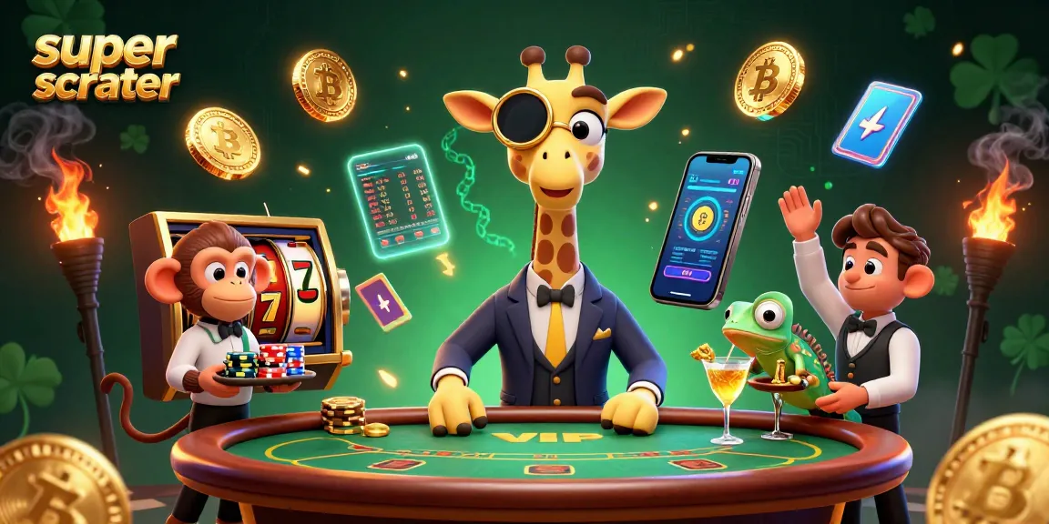 Spin the super scatter with high-roller giraffe and friends at a vibrant casino!