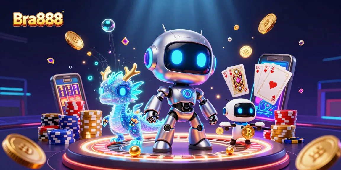 Engage with Bra888, a vibrant online gaming experience featuring exciting characters, casino elements, and dynamic action.