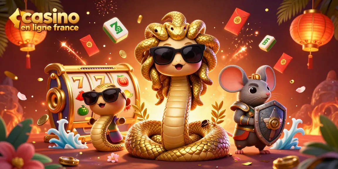Jouez dans un casino en ligne France avec des éléments de jeu exclusifs dans une scène colorée.
