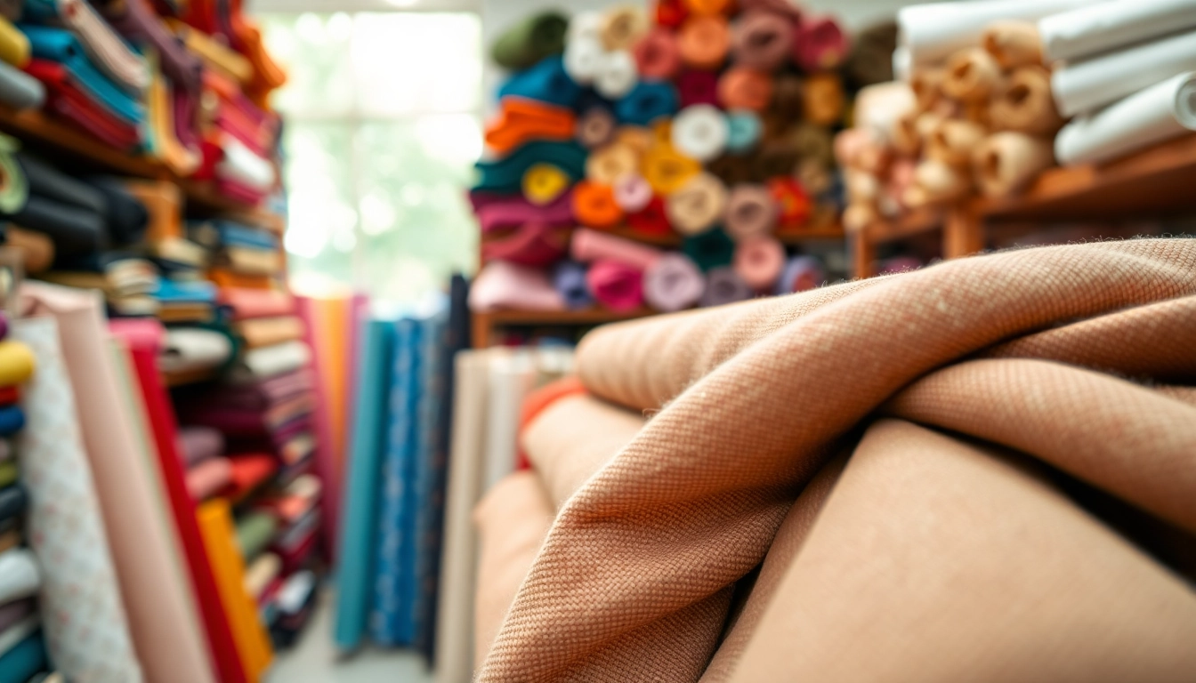 Explore the diverse textures of lap stof available in a fabric store, showcasing the rich colors and patterns.
