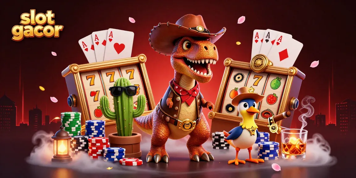 Experience thrilling action with the slot gacor themed 3D illustration showcasing vibrant characters and gaming elements.