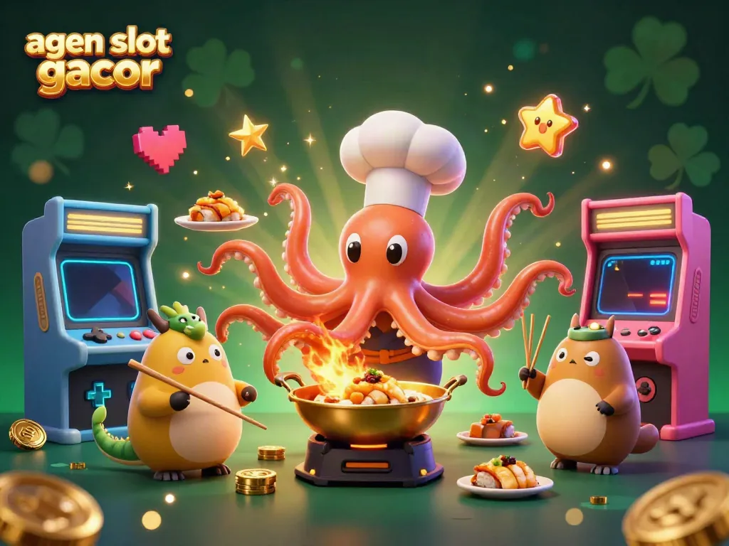 Experience the vibrant world of agen slot gacor with our engaging 3D culinary casino characters and gaming elements.