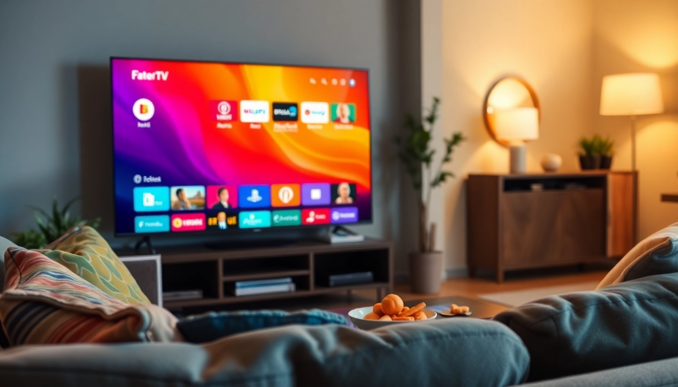 Explore the world of iptv free trial with a cozy streaming setup inviting relaxation.
