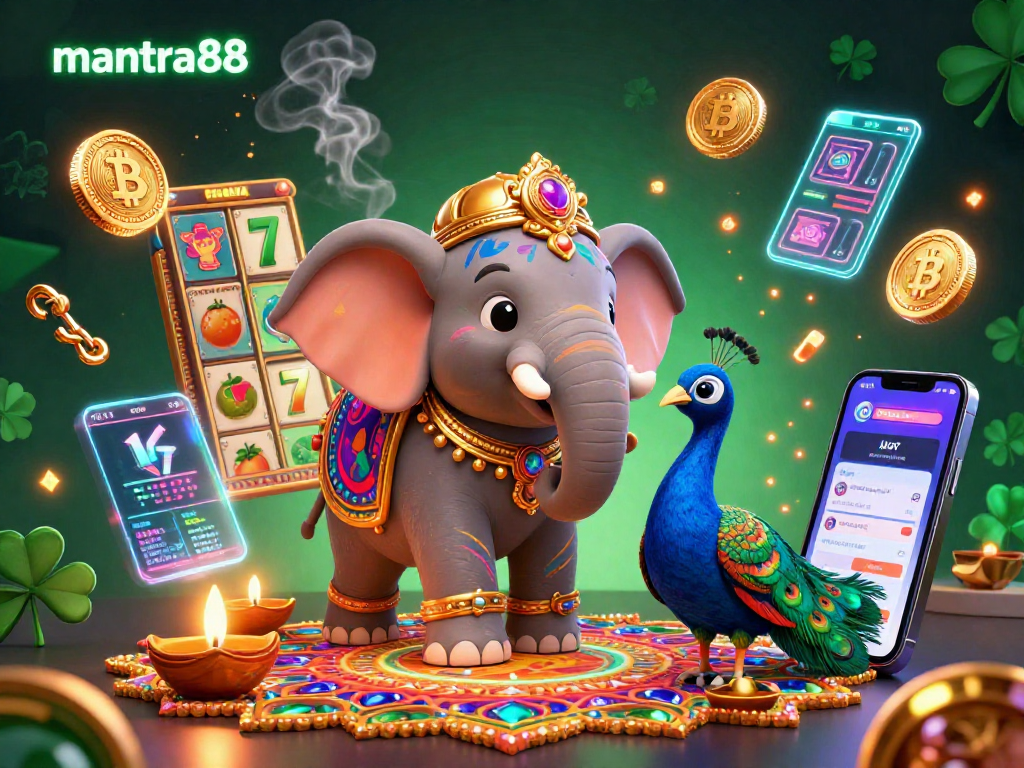 Experience nonstop thrills with mantra88's vibrant Diwali-themed gaming adventure featuring colorful characters and glowing casino elements.