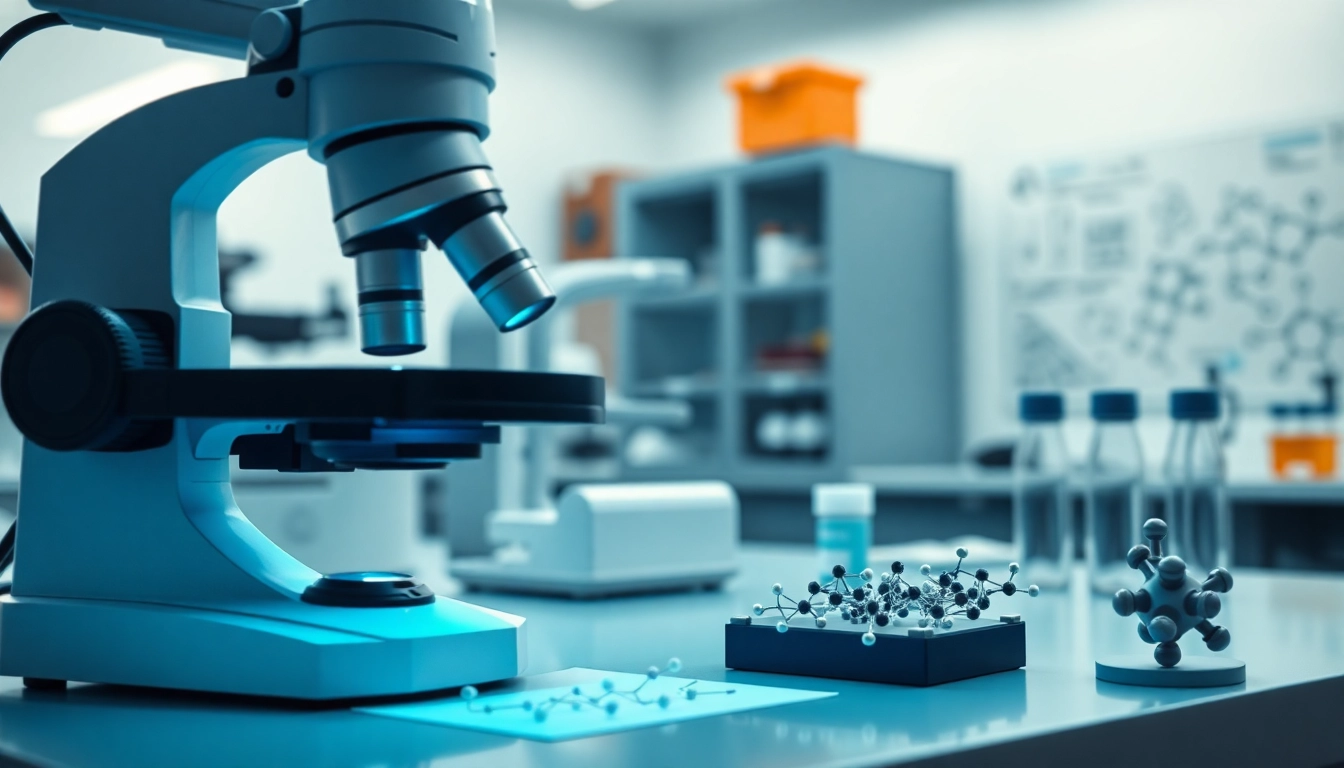 Analyzing ion peptides in a modern laboratory with advanced scientific equipment.