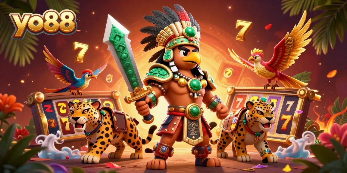 Enjoy thrilling adventures at yo88 with vibrant slot games, iconic symbol motifs, and engaging characters.