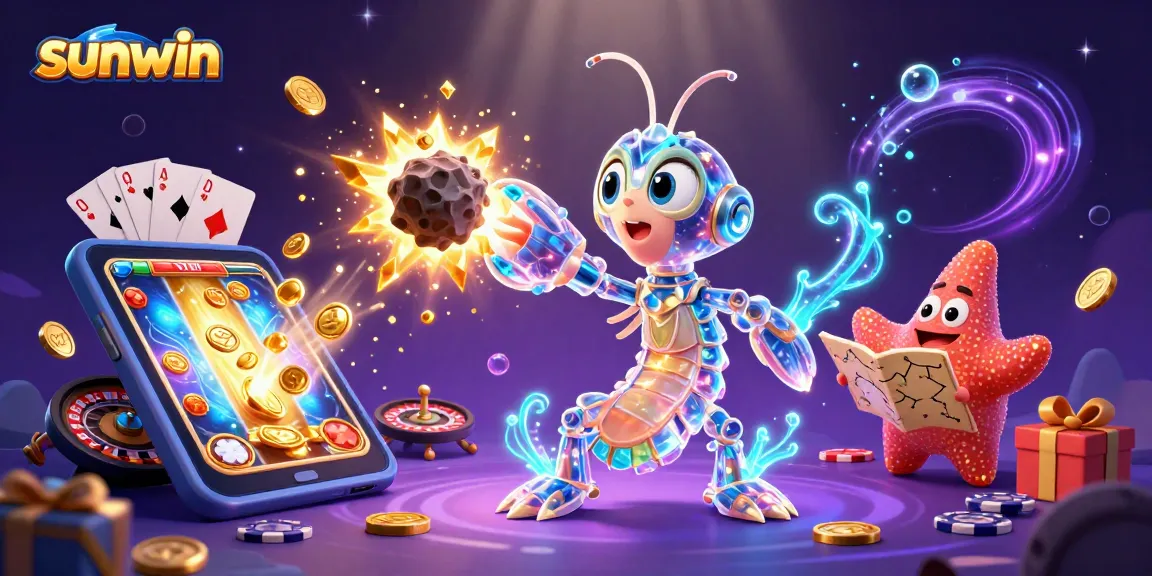 Experience thrilling adventures at sunwin with a galactic samurai in a vibrant casino realm.
