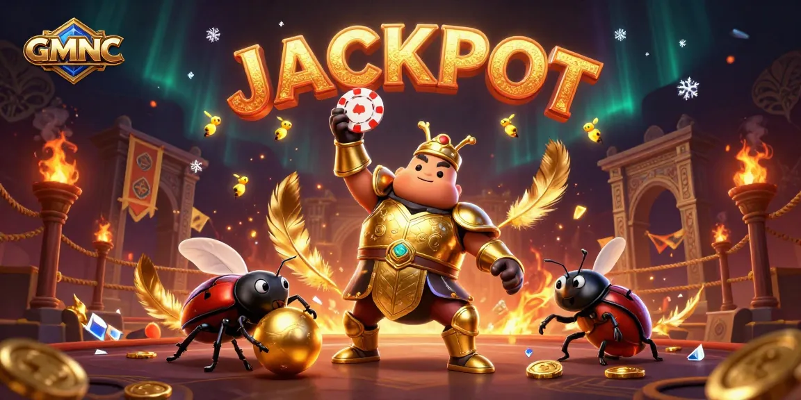 GMNC reveals victorious gameplay with jackpot celebrations in a vibrant casino setting.