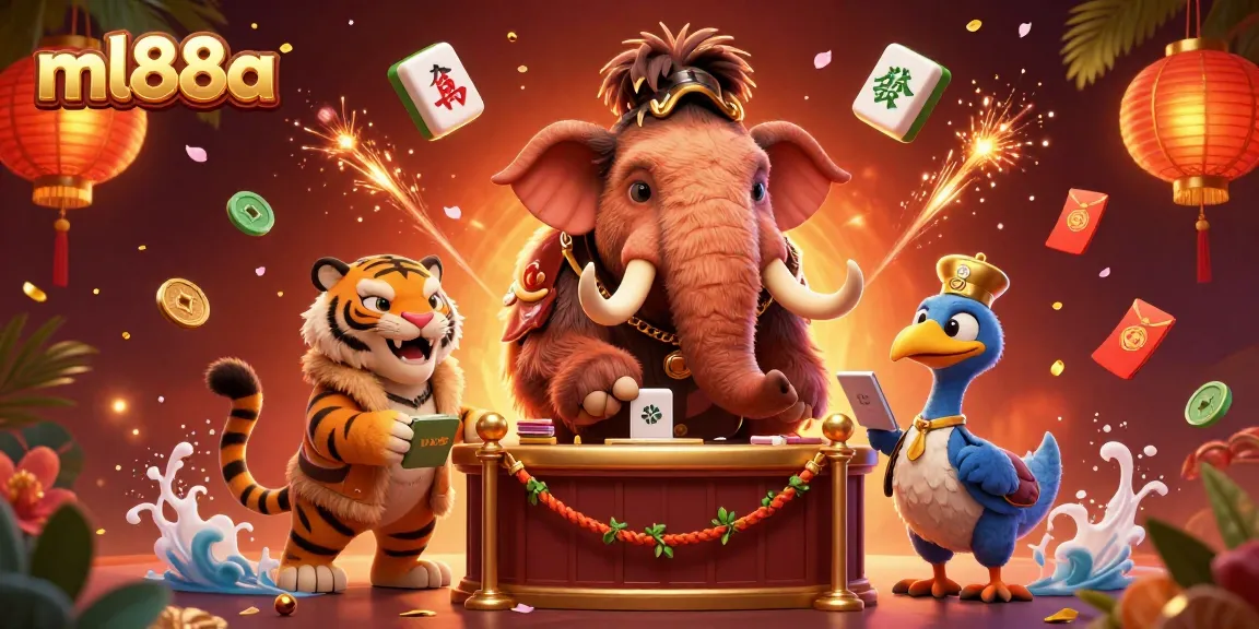Experience excitement at ml88a with a vibrant casino scene featuring unique characters and elements.