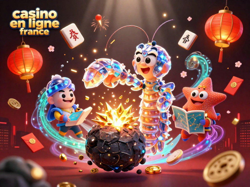 Découvrez le casino en ligne France avec des personnages et éléments graphiques captivants.