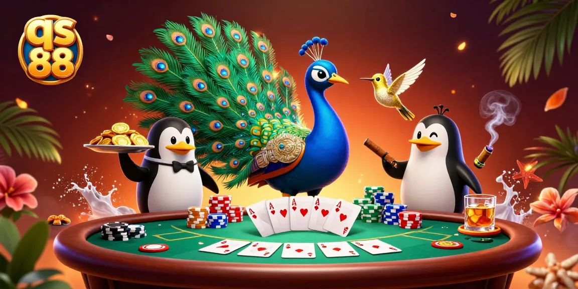 Engage with the vibrant world of qs 88 in this rich 3D casino illustration highlighting poker excitement.