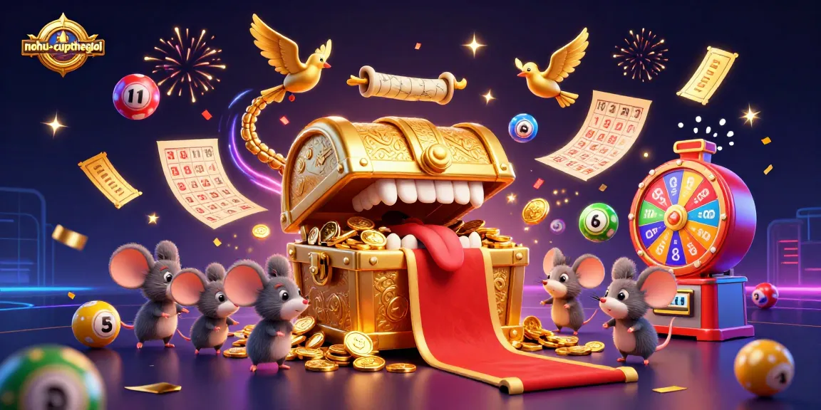 Engage with nohu-cupthegioi: a vibrant illustration capturing the excitement of lottery games.
