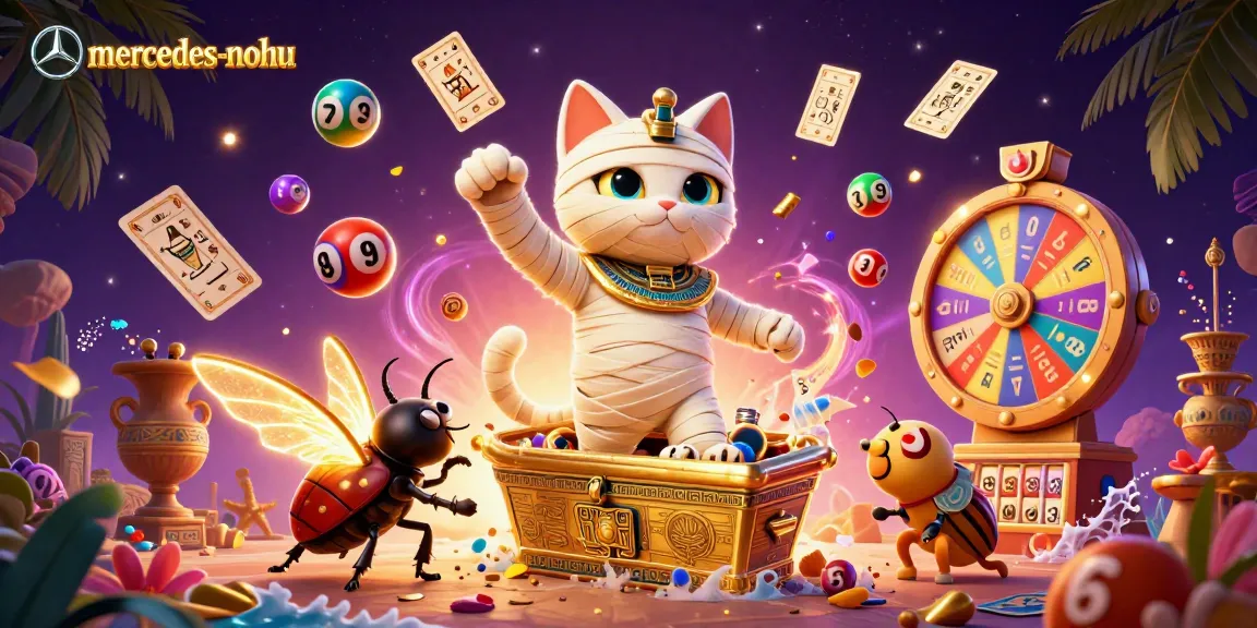 Experience the thrills of the mercedes-nohu casino with our Egyptian mummy cat and lottery elements.