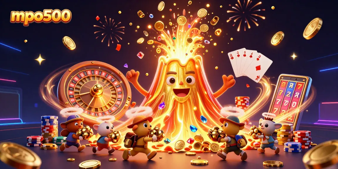 Spin to win with mpo500 in this exciting volcano-themed casino adventure!