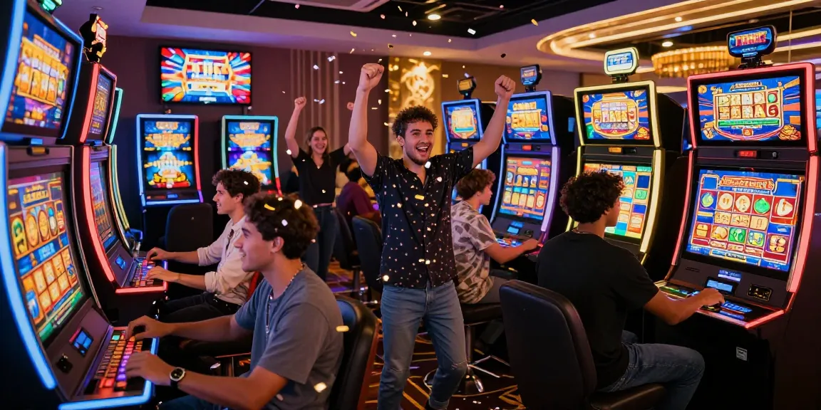 Players enjoying the thrilling slot mpo experience in a vibrant online gaming arcade.