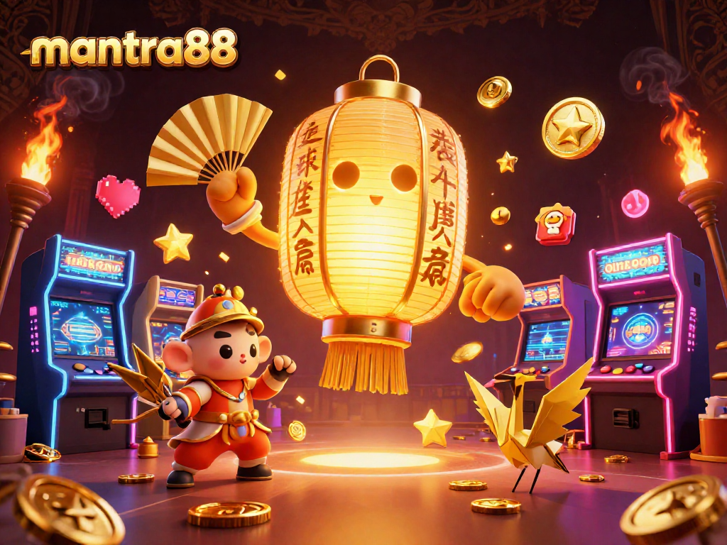 Engage in the mantra88 gaming experience with vibrant casino elements and rich golden visuals