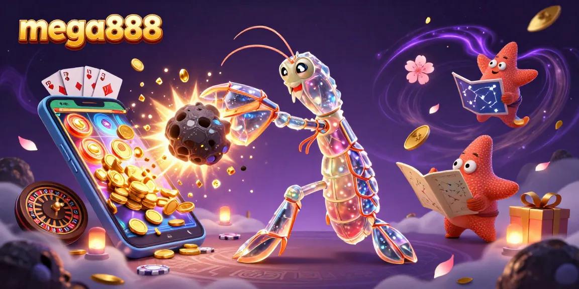 Experience thrilling action with mega888, featuring vibrant slots and a dynamic gaming scene.