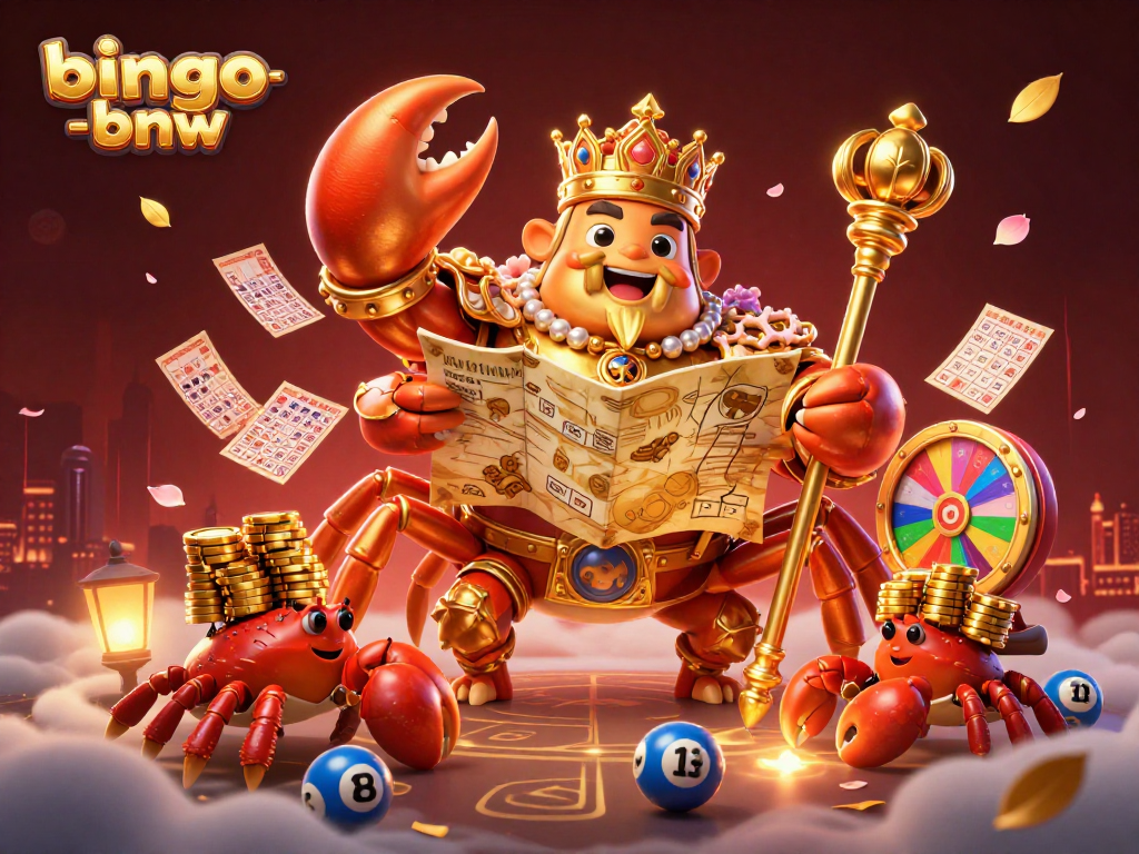 Join the thrilling action of bingo-bnw with a dynamic crab emperor and exciting game elements.