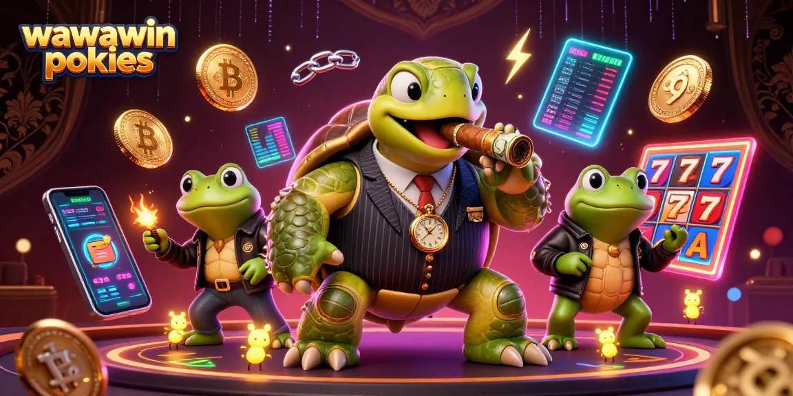 Experience thrilling action with wawawin pokies as characters enjoy a dynamic casino atmosphere.