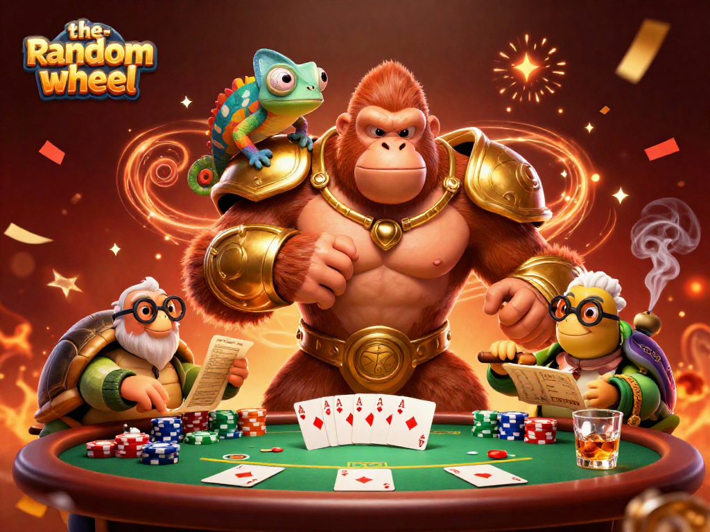 Experience thrilling spins at the-random-wheel with our vibrant game characters in action.