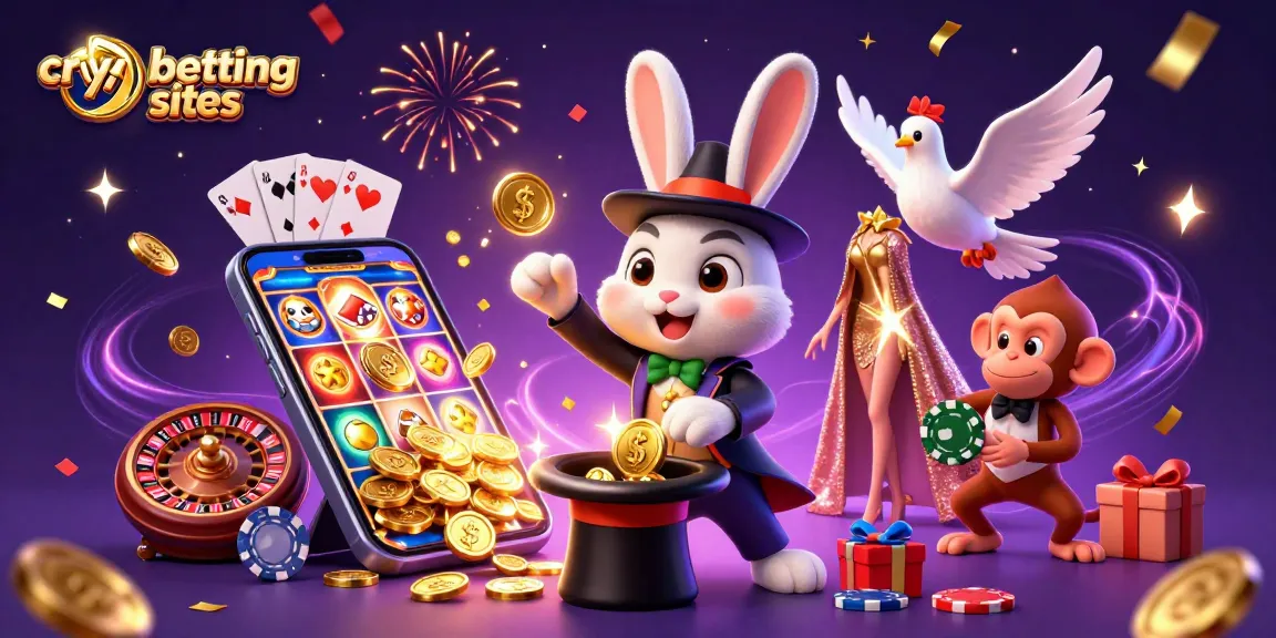 Les sites de paris Crypto : Le lapin magique attire des pièces d'or dans un cadre enchanteur.