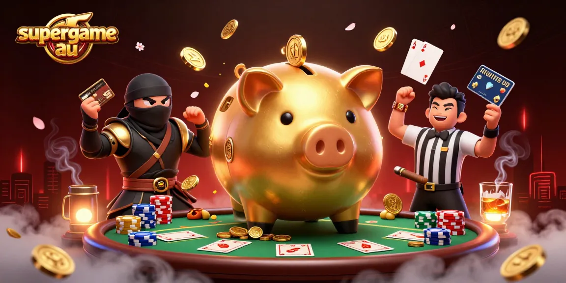 Engage with supergame au's thrilling casino vibes featuring a dramatic 3D showdown.