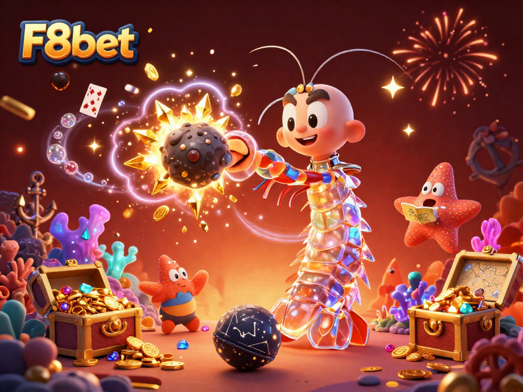 Experience thrilling gaming moments with F8bet's vibrant 3D casino scene.