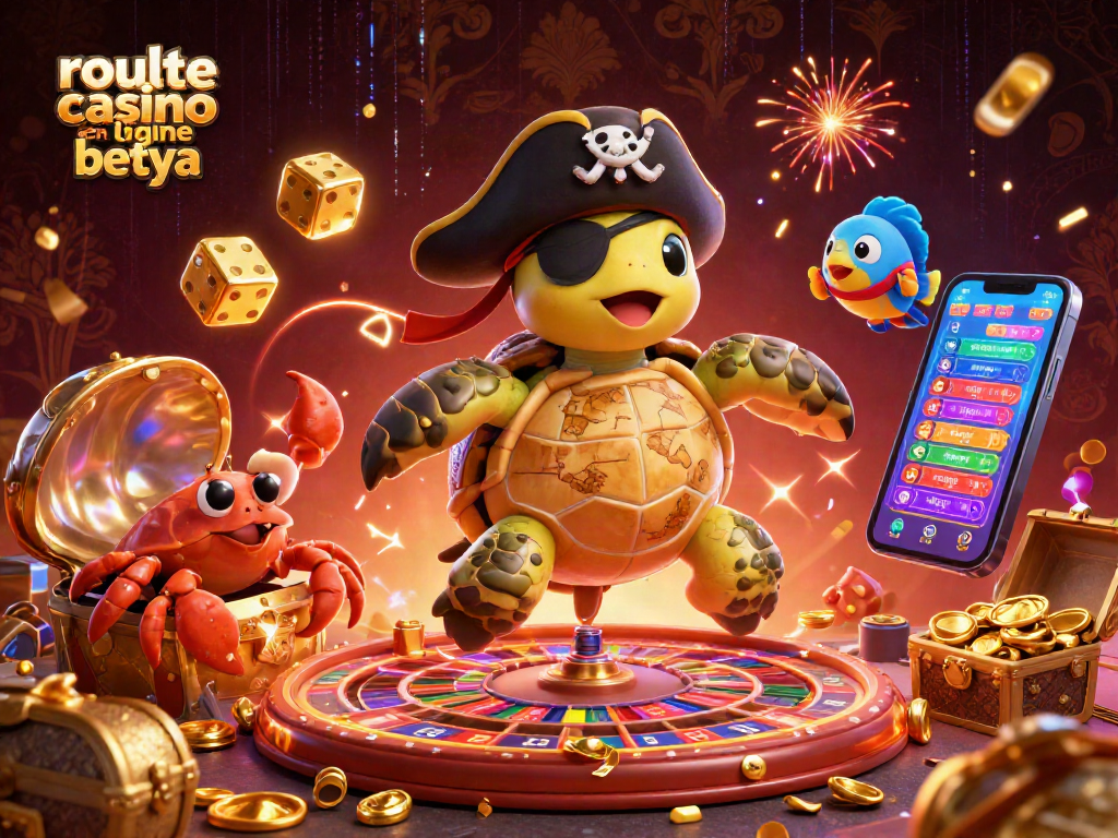 Experience roulette at the roulette casino en ligne betya with a vibrant 3D scene full of excitement and treasures.
