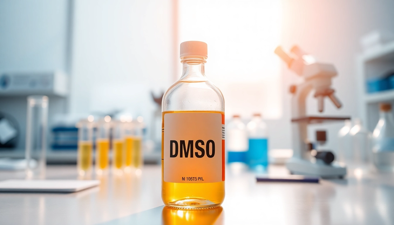 Order premium DMSO in a professional laboratory setting with clear detailing.
