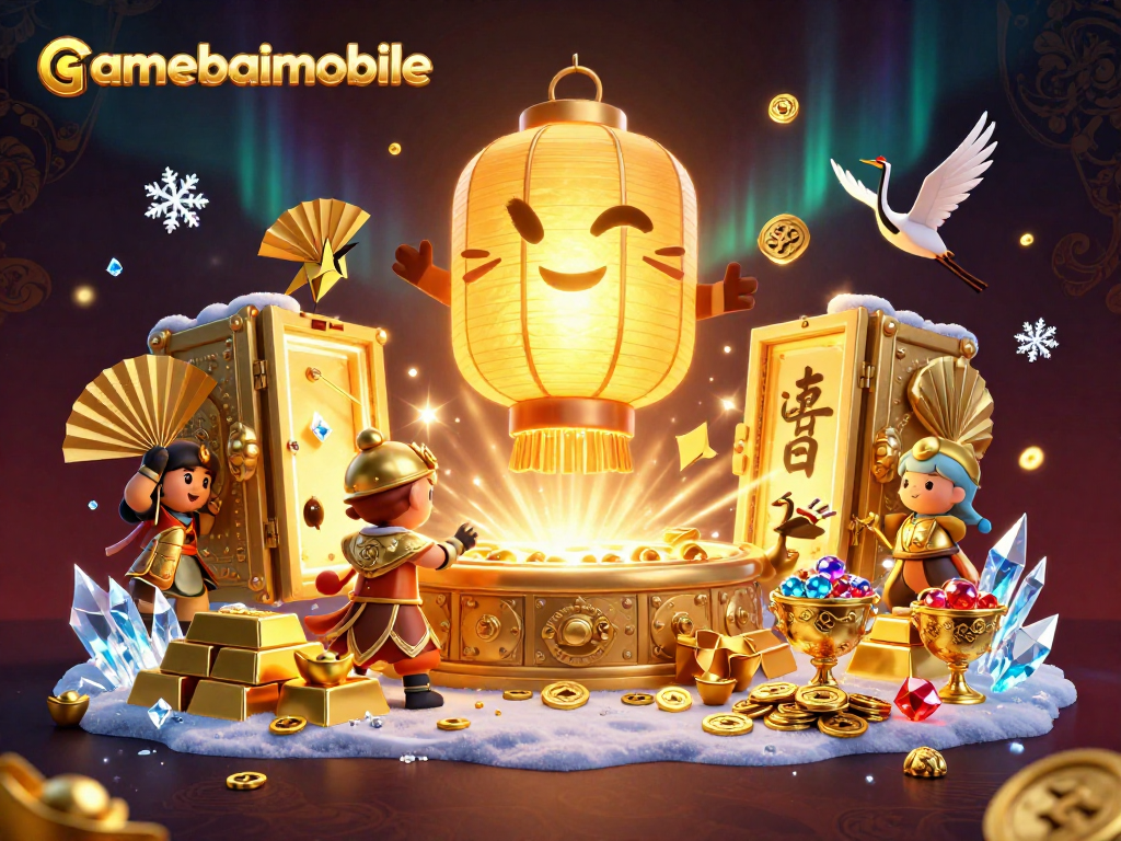 Join the fun at gamebaimobile, where a lantern spirit welcomes you to prize-filled casino adventures.