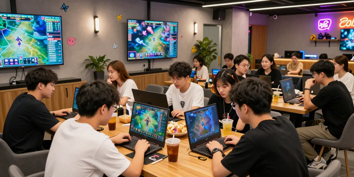 먹튀폴리스와 함께하는 게임 커뮤니티 모임, 다양한 게임 화면과 활기찬 분위기