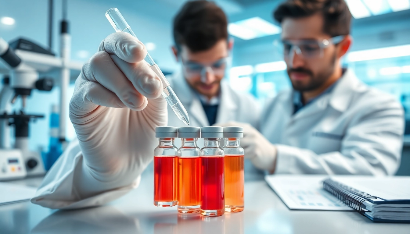 Visualizes ion peptides in a modern lab as a scientist conducts crucial research.