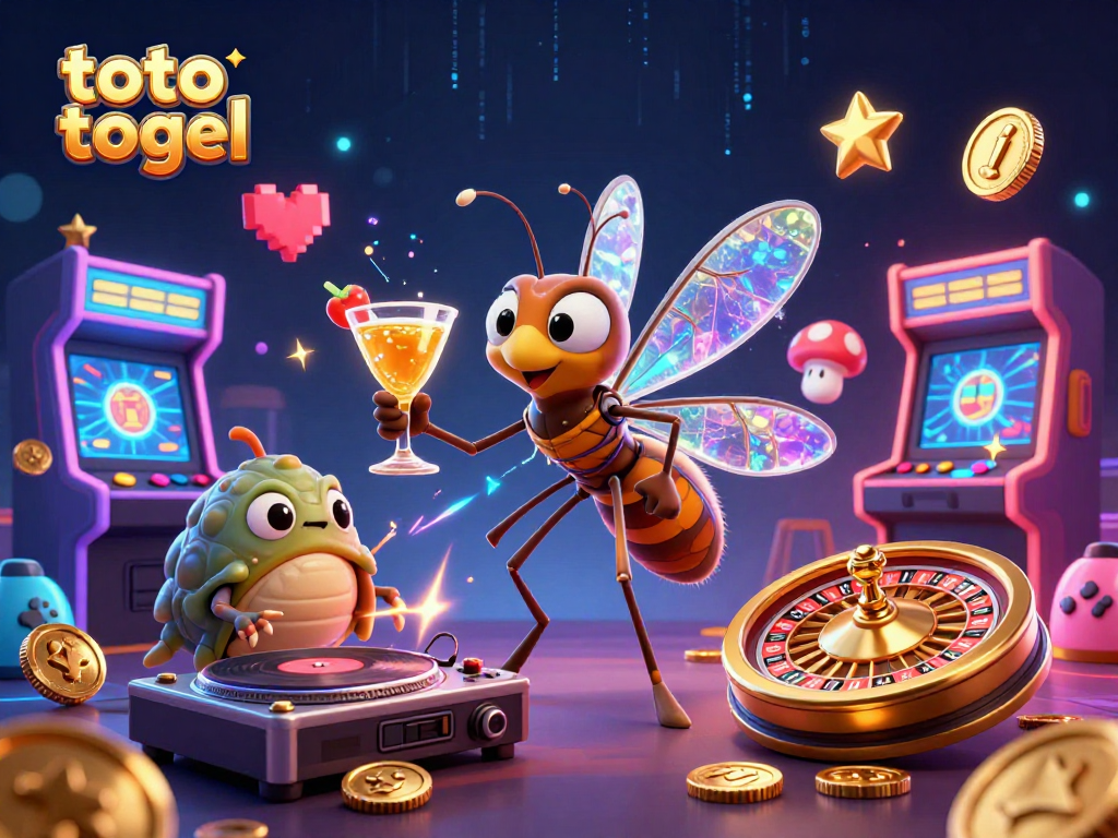 Engage in toto togel excitement with a 3D cartoon casino theme featuring unique characters and vibrant gaming elements.