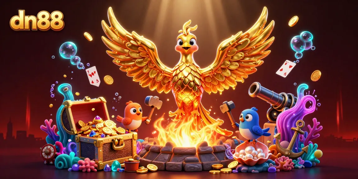 Experience exhilarating wins with dn88’s dynamic casino journey featuring a golden phoenix and underwater treasures.