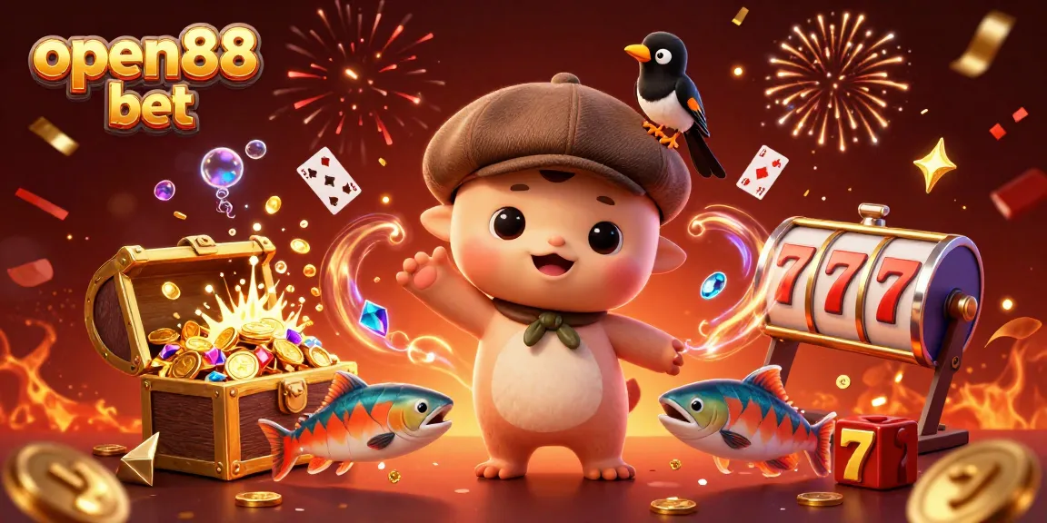 Engage with open88 bet to amass treasure in a lively 3D casino adventure.