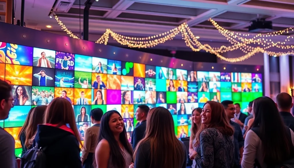 Interactive Photo Wall Featuring One Million Selfies Grid